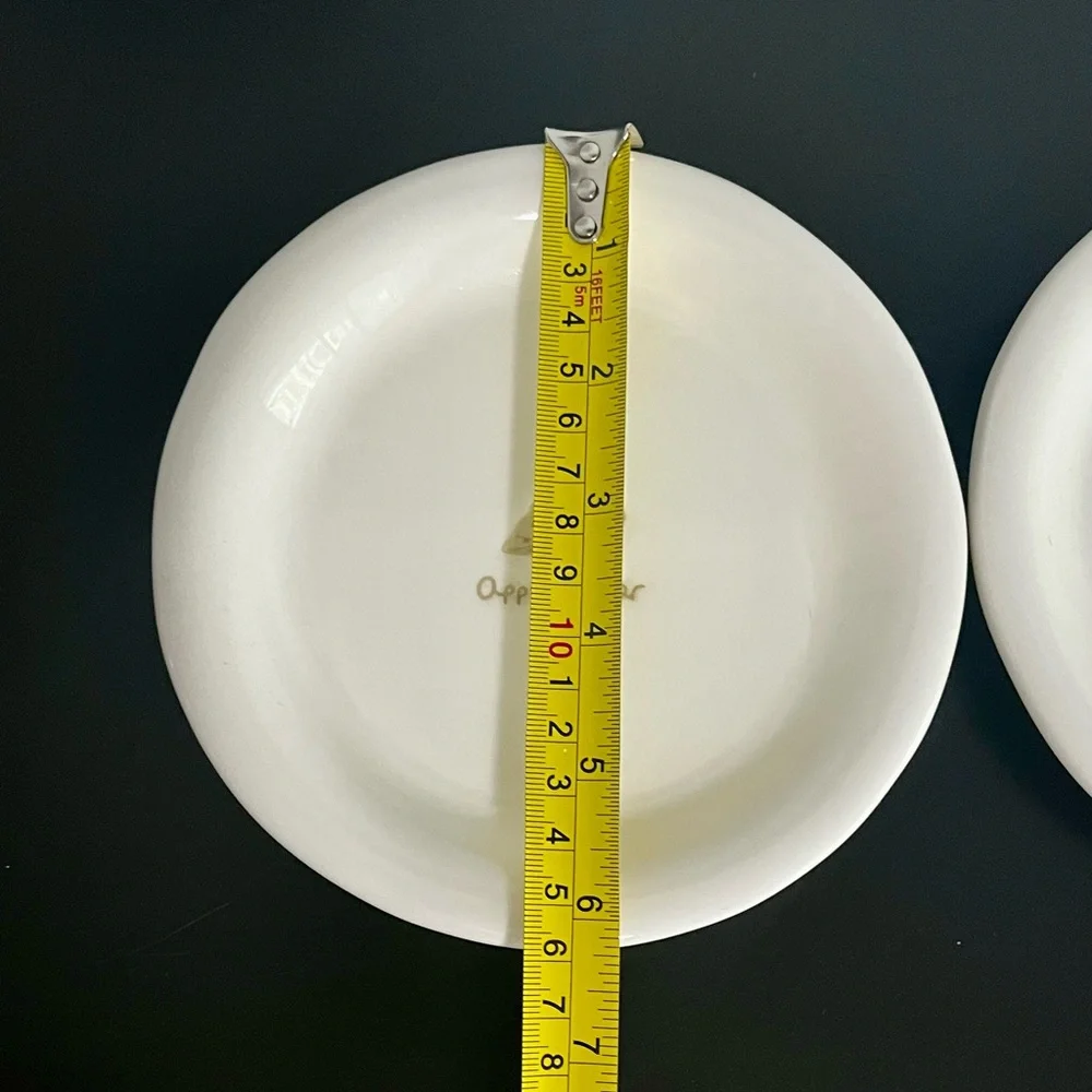 2 Williams Sonoma Beige Appetizer Plates
